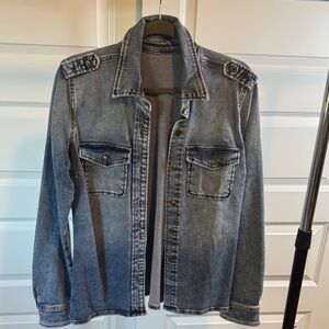 Kut from the Kloth Faded Blue Jean Jacket